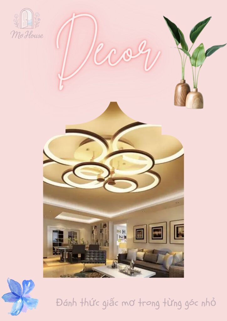 đèn chùm led trần