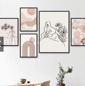 Tranh phòng ngủ phong cách canvas