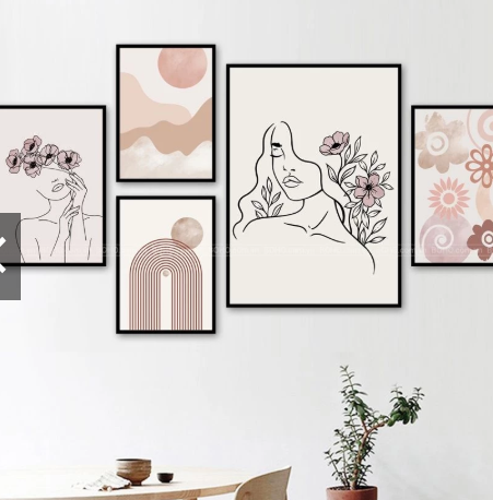 Tranh phòng ngủ phong cách canvas